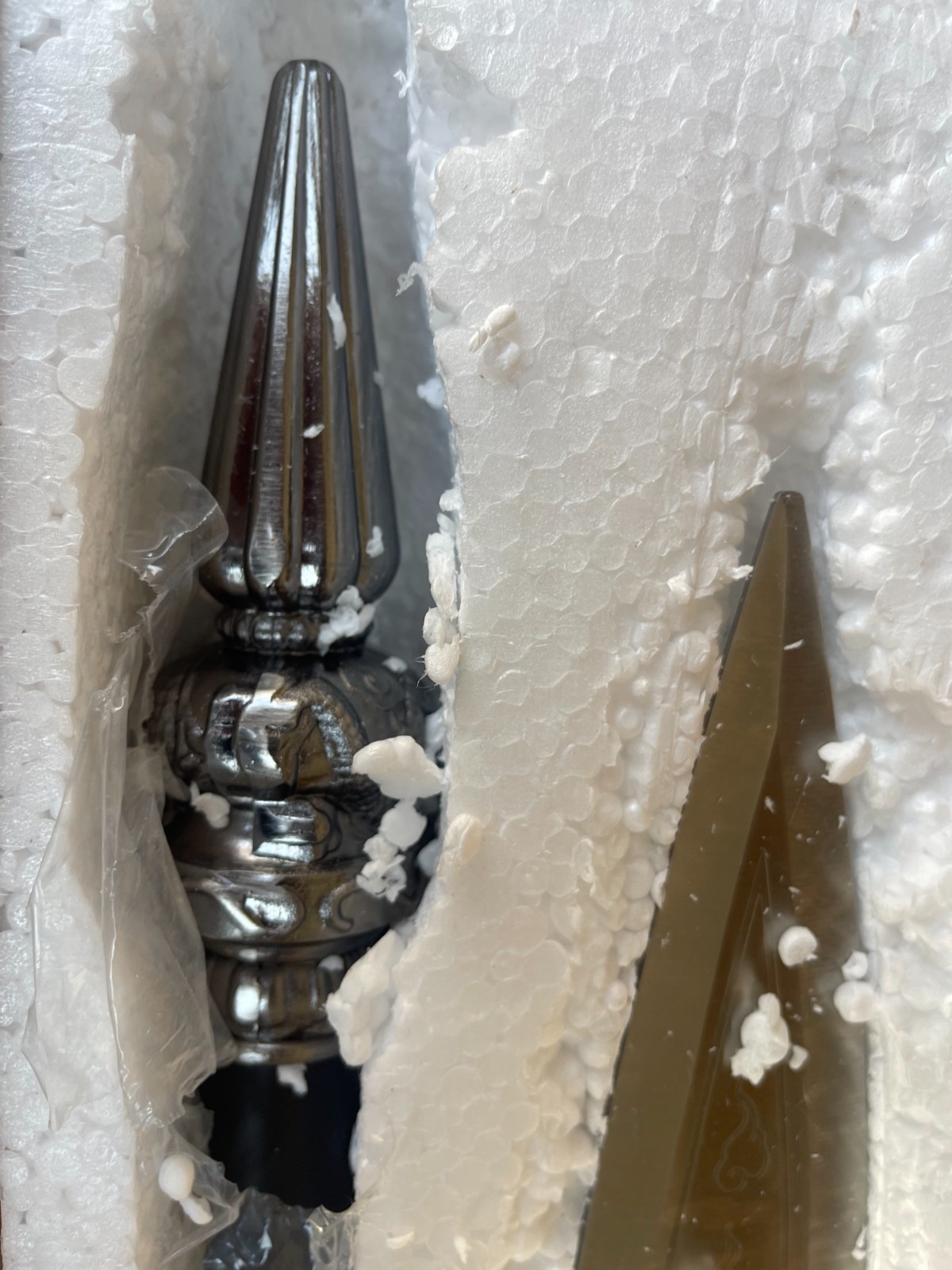 [OPEN BOX]Long Stainless Steel Sliver Dragon Spear Blade,赵云 zhaoyun ちょううん三國無双