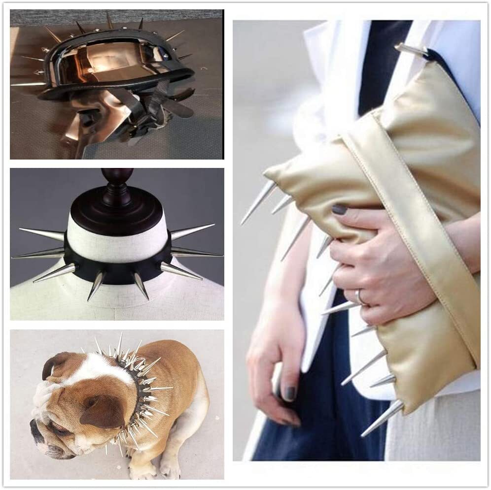 Bulks Metal Spikes Punk Cone Rivets Studs Screw for Clothing Jacket Leather A++