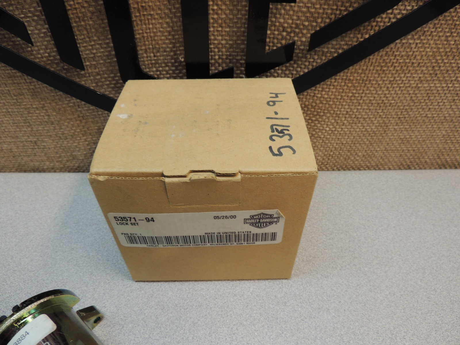 NOS Genuine Harley '94-00 Road King & '02 FLHRSE Complete Bike Keyed Lockset OEM