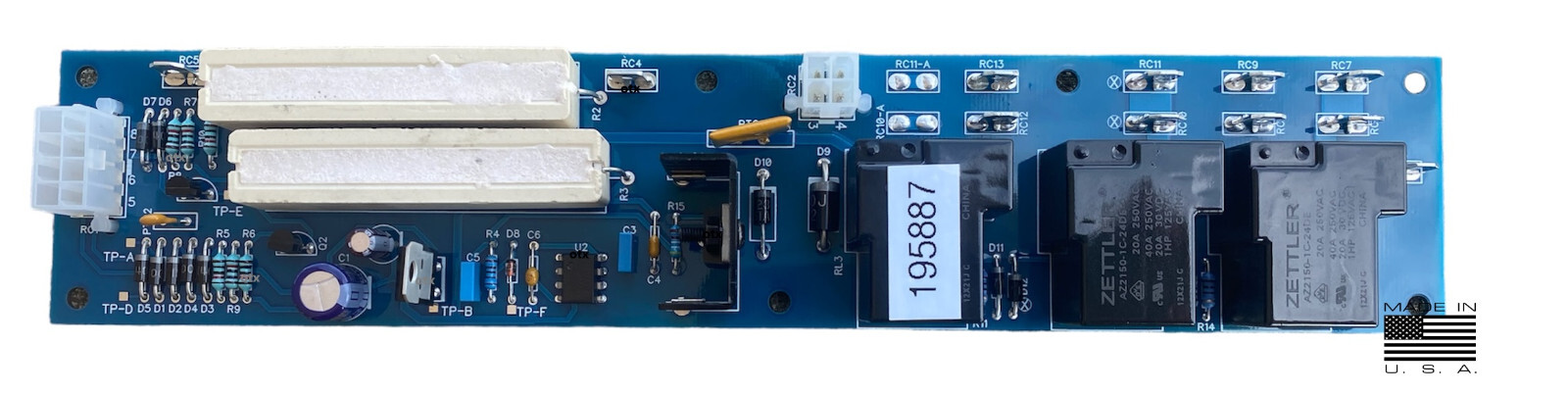 195887 Control Board for Hobart Handler 175, 190 , 195 "Made in USA"