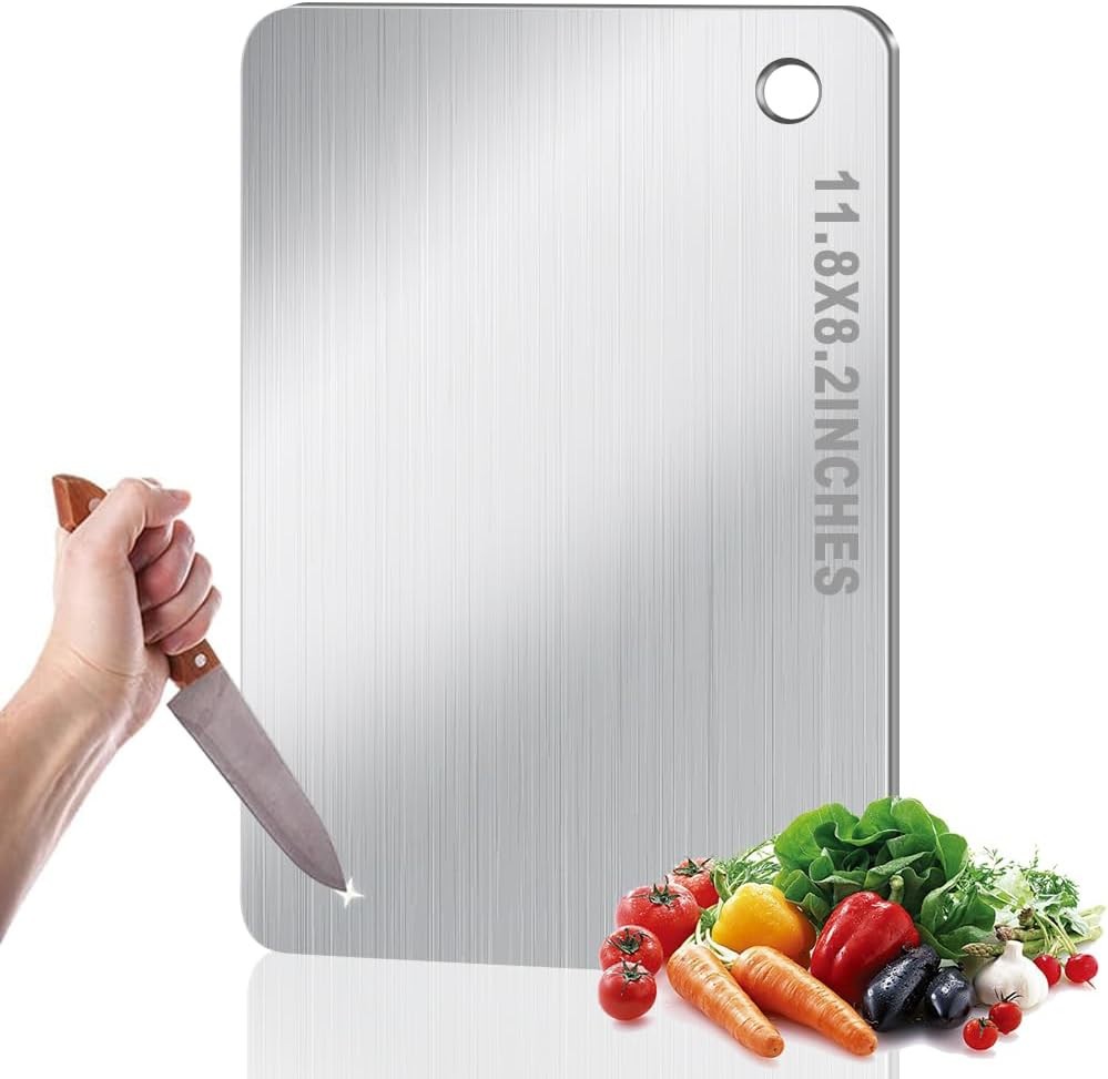 Titanium Cutting Board for Kitchen, Stainless Non Stick Chopping Board, Upgrade