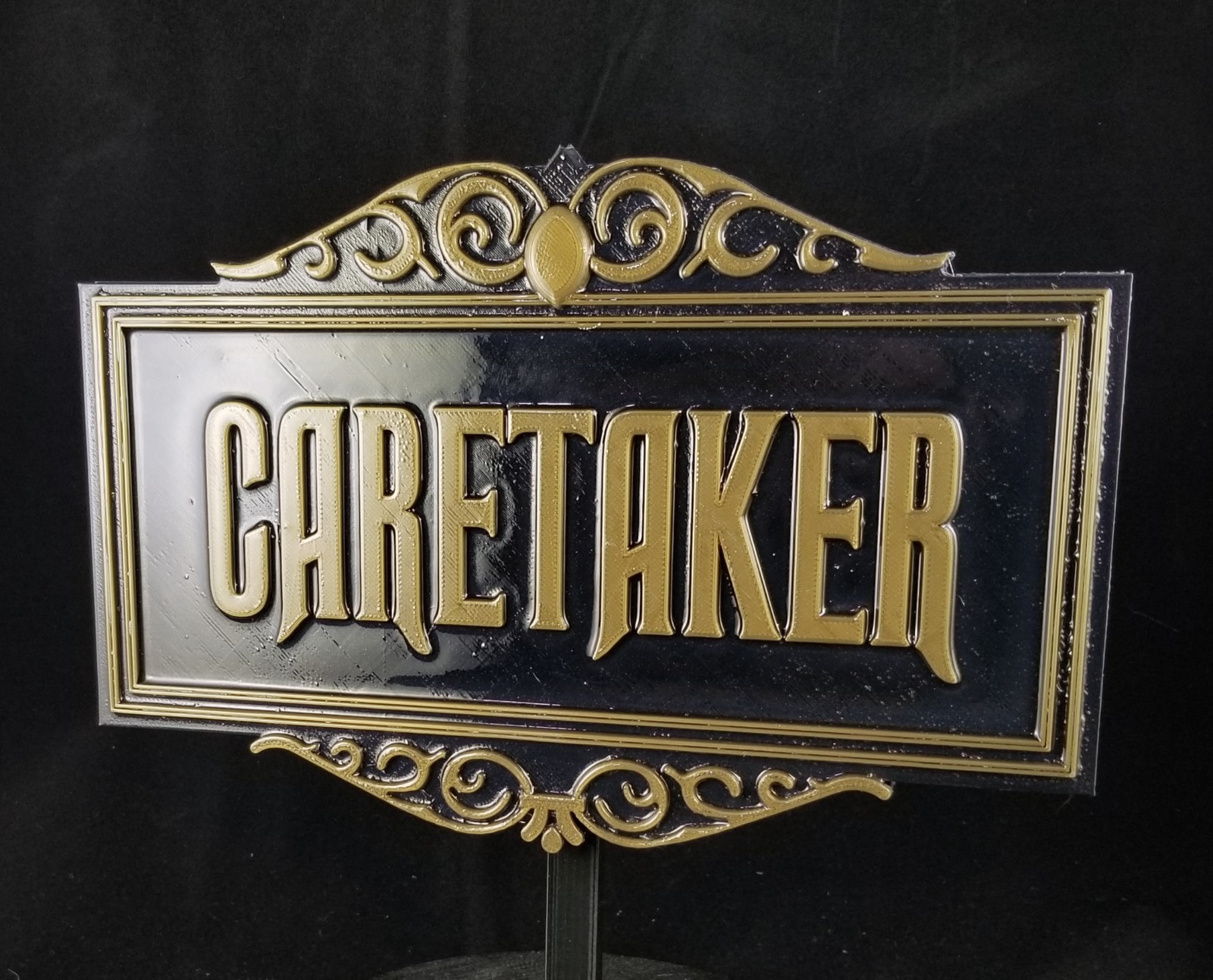 Haunted Mansion Inspired Prop Sign / Plaque Replica Caretaker Disney Home Decor