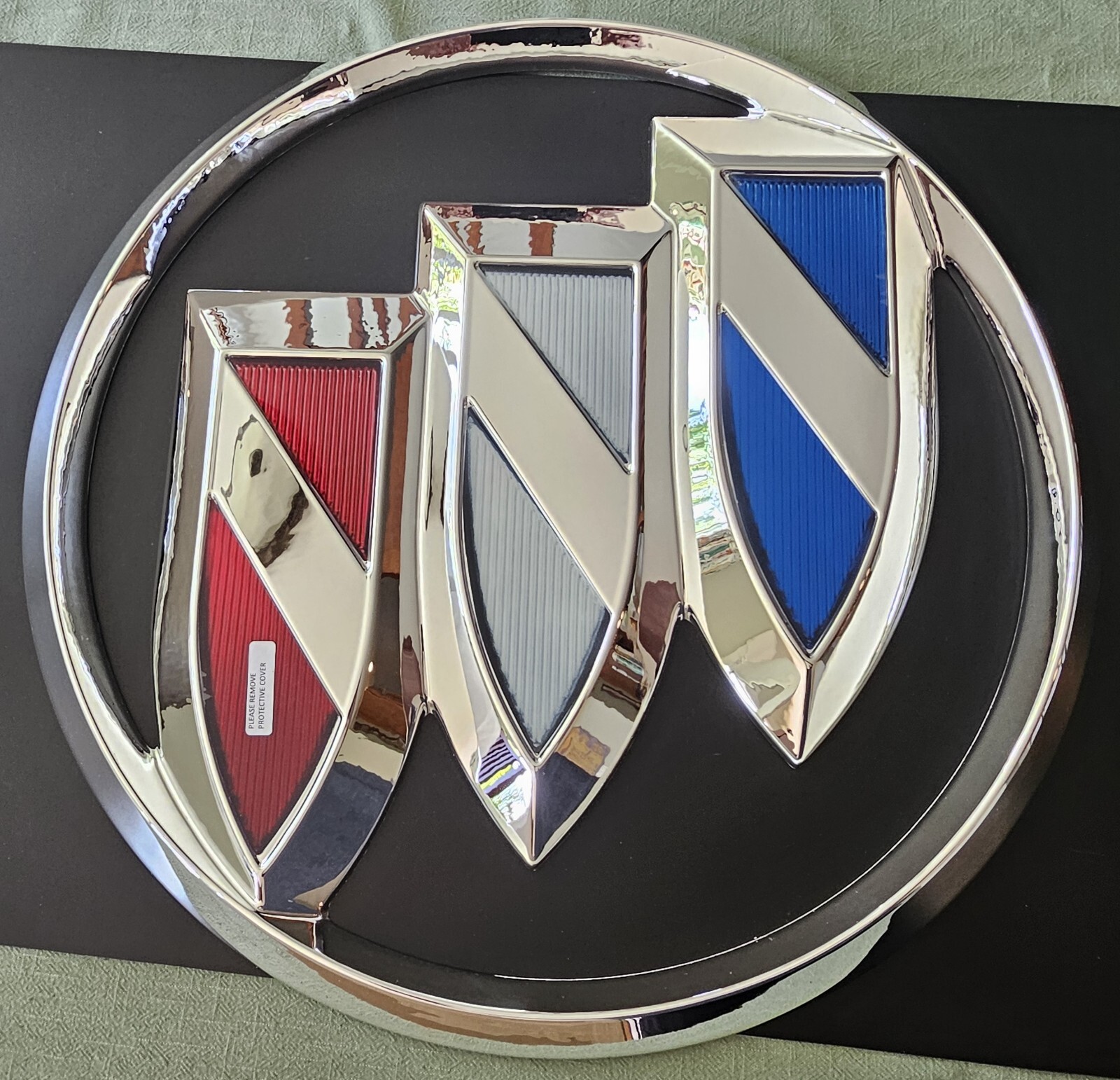Buick Full Color Tri-Shield Logo Sign Dealership Showroom - 22 Inches - NIB NEW