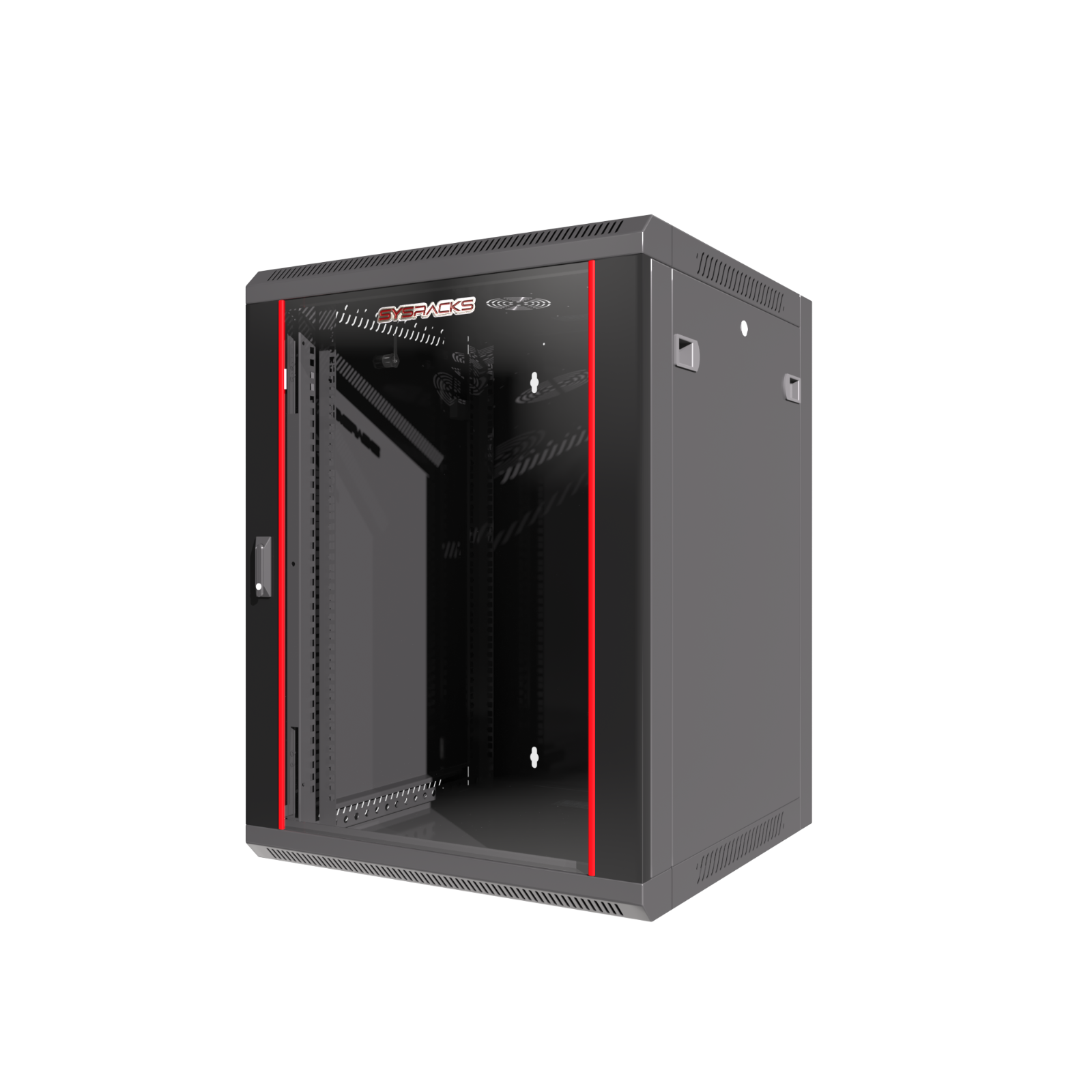 Sysracks - 12U Network Rack Wall Mount - Locking Server Cabinet – 18-Inch Depth-