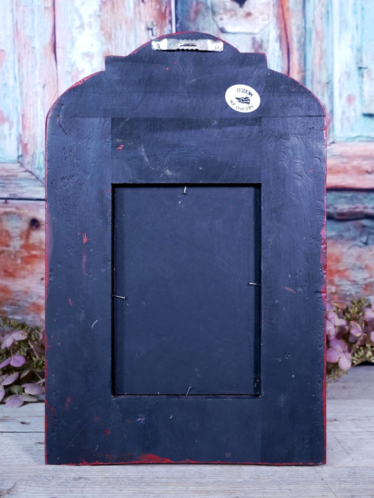 Virgin Immaculate Conception Retablo Milagros Original Painting Mexican Folk Art