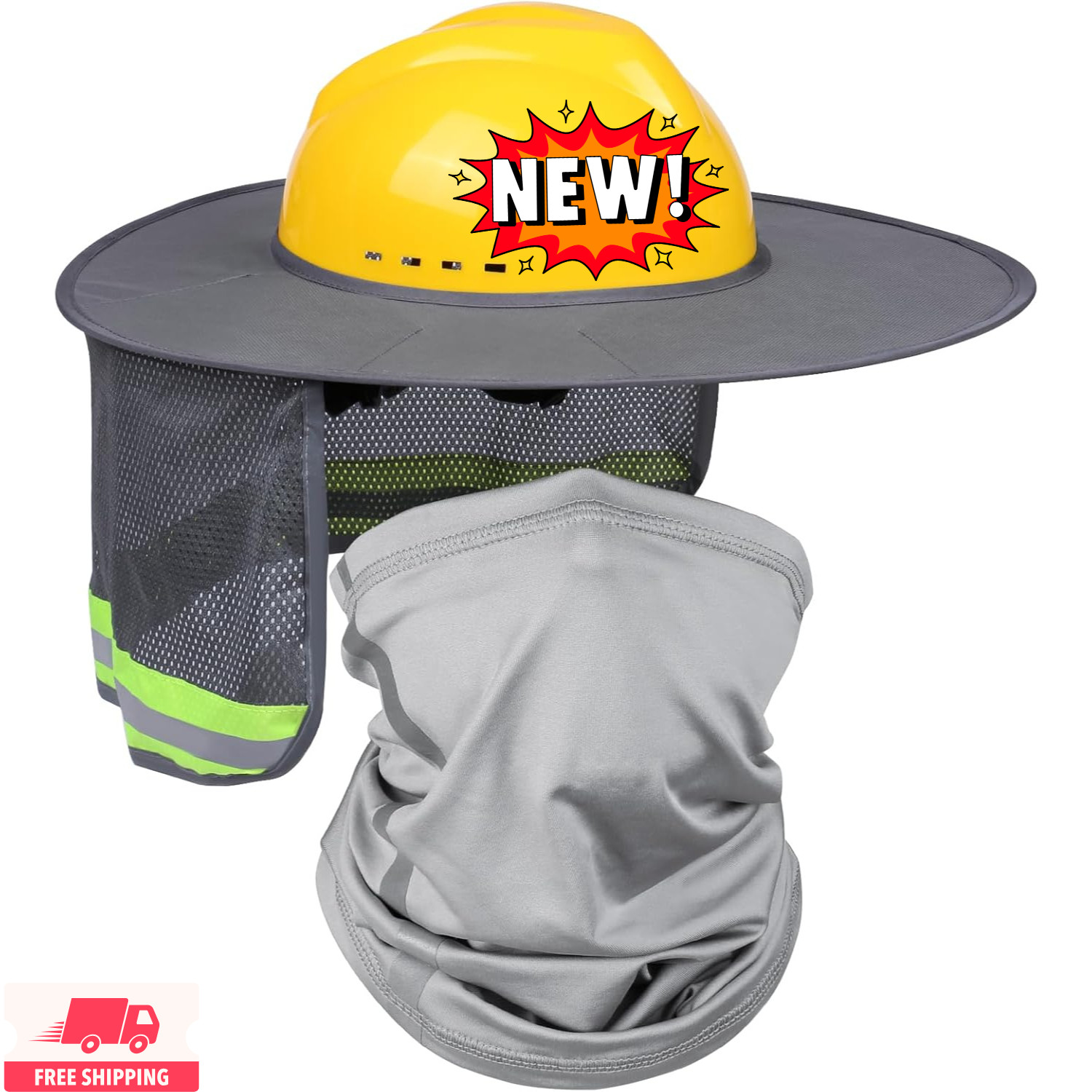 Parasol para casco con visera completa, protege tu cuello del sol, accesorios de