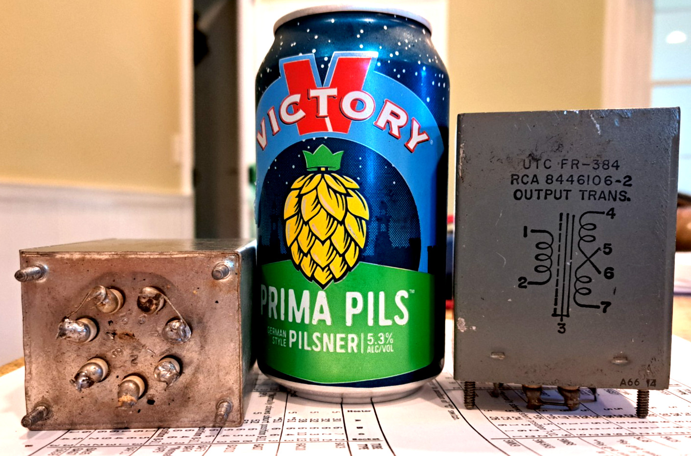 PAIR output transformers UTC FR384 for RCA part number 8446106-2