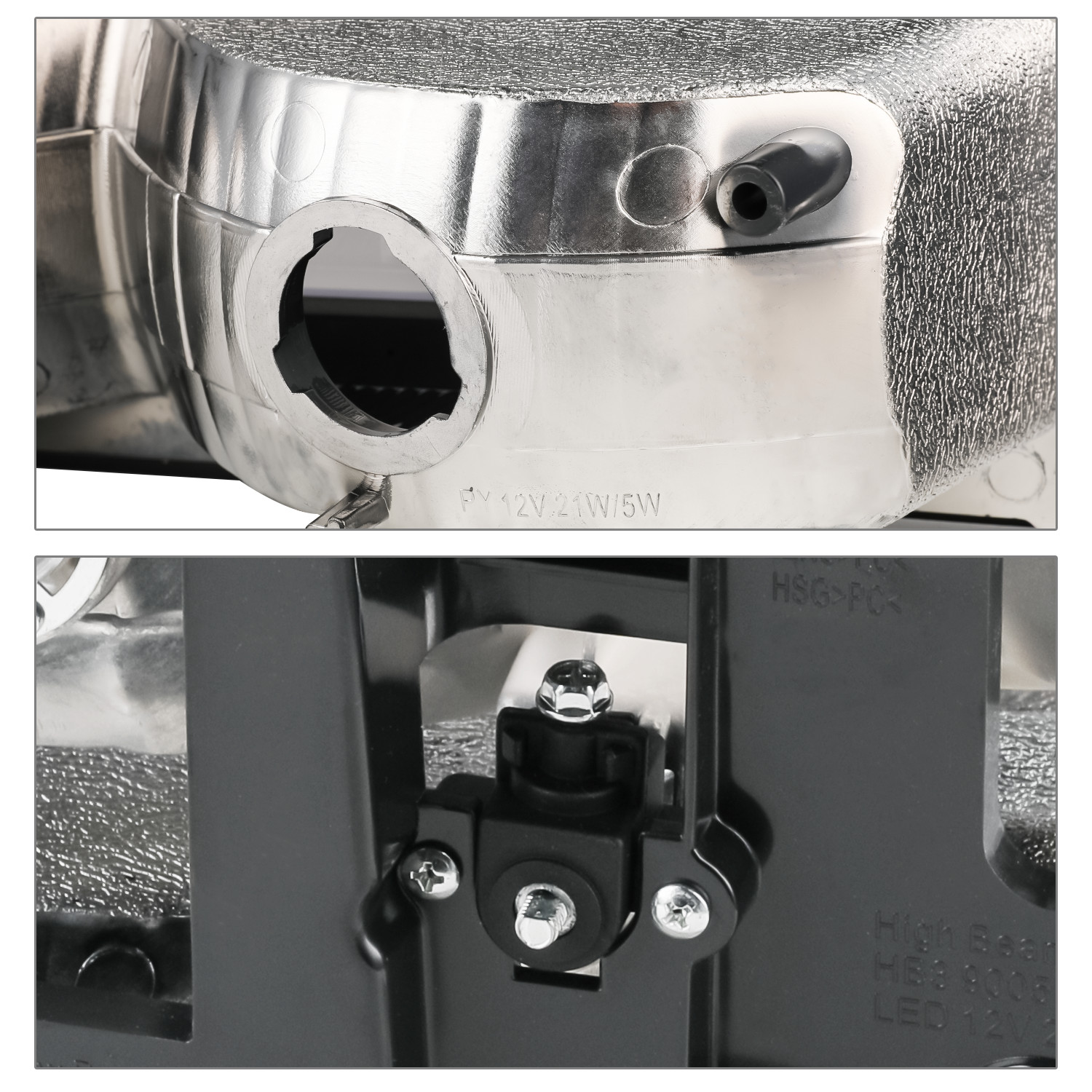 8PC[HEADLIGHT+BUMPER CORNER LAMP]Chrome Housing for 1994-2000 GMC C/K C10 Pickup