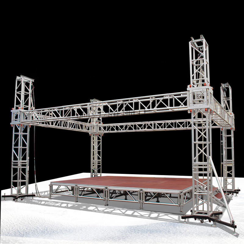 Square Aluminum Box Truss Dj Booth Trussing Section Stage Segment Lighting Stand