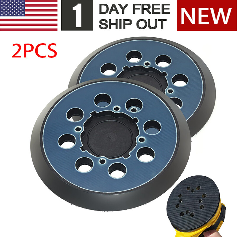 2x 5" Orbital Sander Pads 8-Hole 4-Screw for Dewalt DWE6423/6423K, DWE6421/6421K