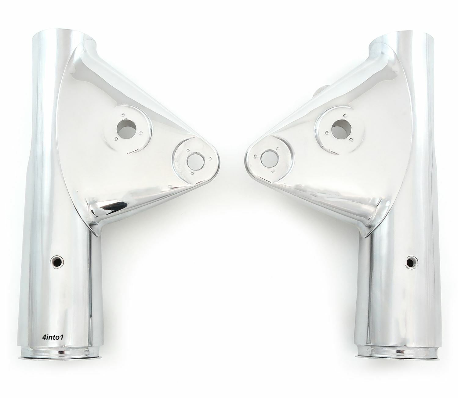 Chrome Headlight Brackets - Honda CB750K - 1973-1976 Fork Cover Set Ears