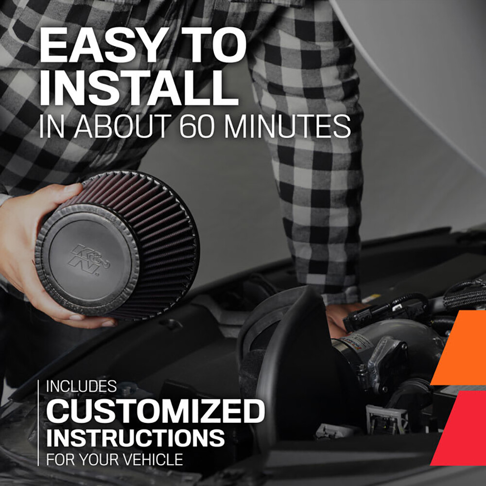 K&N 69-7078TS Performance Cold Air Intake for 2009-2020 370Z / 08-13 G37 3.7L V6