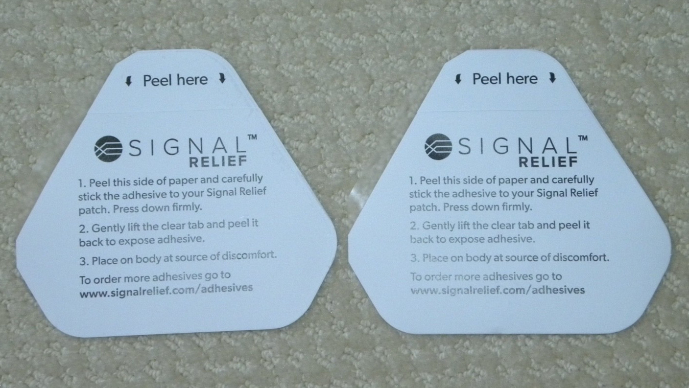 Lot of 2 SIGNAL RELIEF Reusable Adhesive **Adhesive ONLY No Patch** NEW