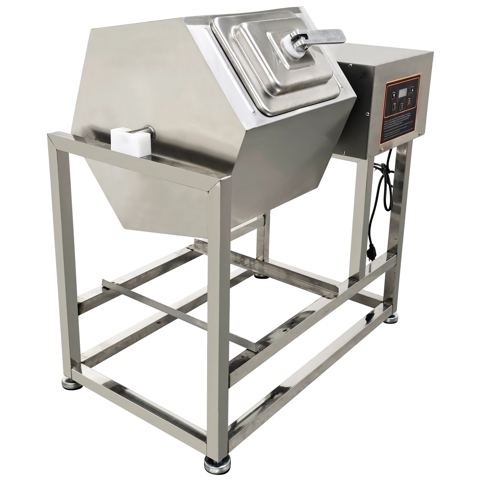 70L Commercial Meat Vegetable Tumbler Marinator Hexagonal Stainless Steel 110V