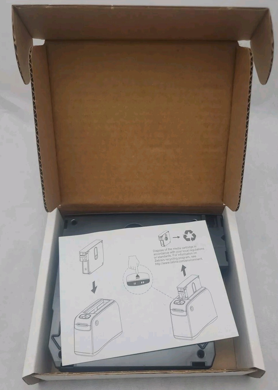 6 Pk Zebra 10015355K 1"×11" Adult Z-Band UltraSoft Wristband Cartridge 175 White