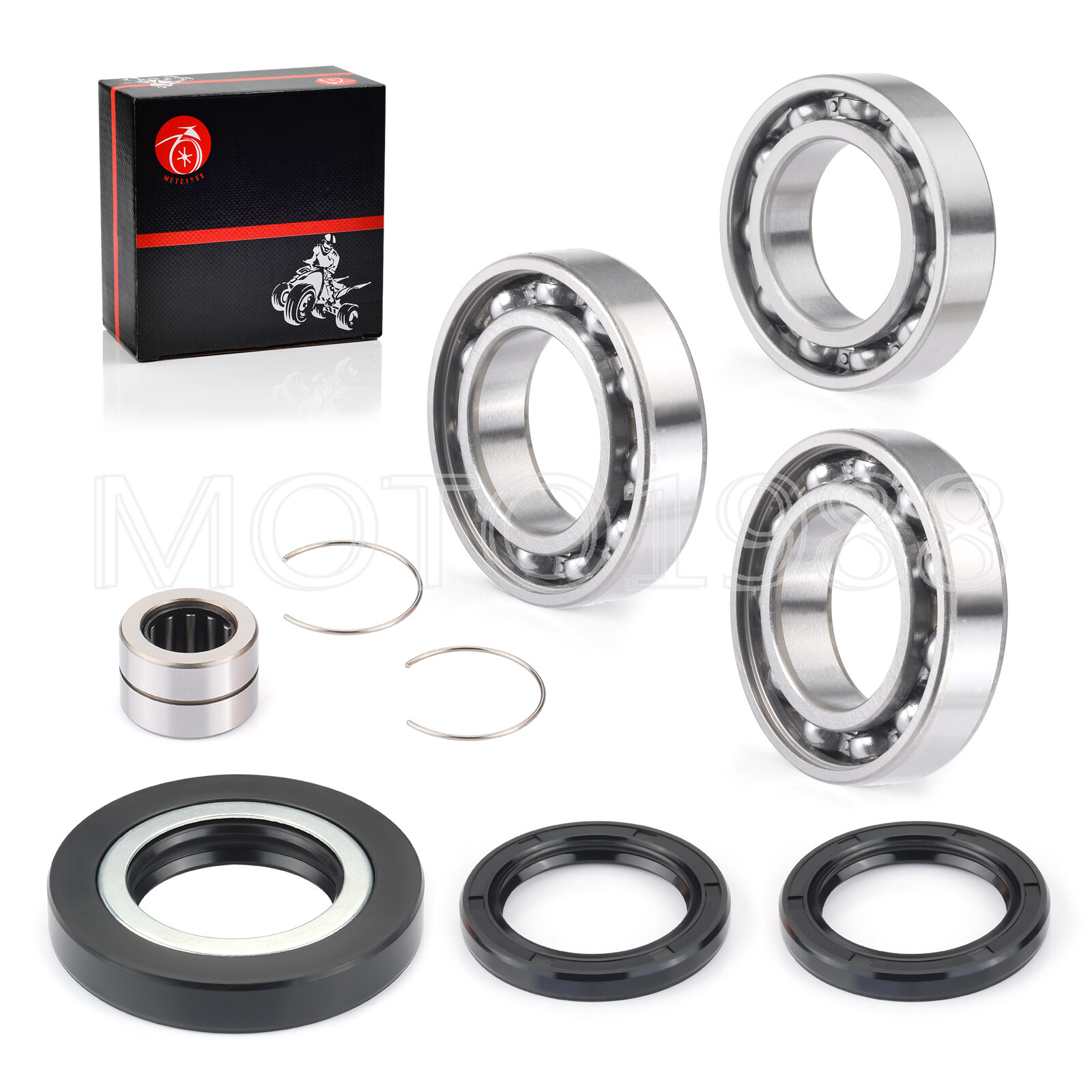 Rear Differential Bearing Seal Kit for Honda Rancher 420 TRX420 Foreman 500 520