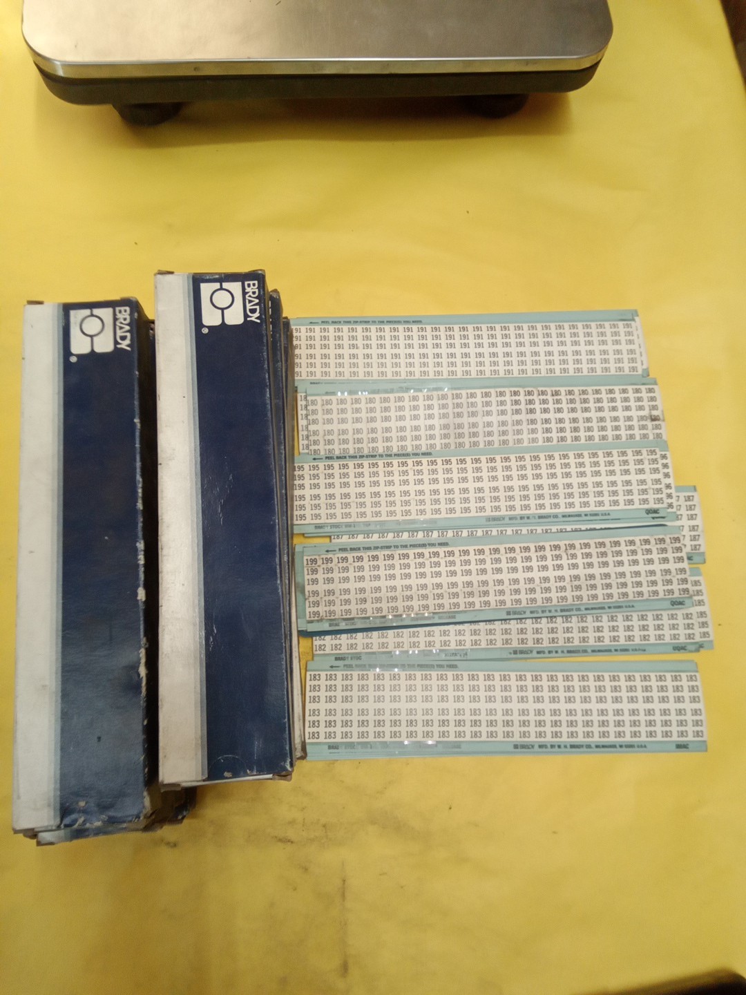 Brady Wire & Cable Marker Labeling Cards 8 Boxes & 1 Open Box