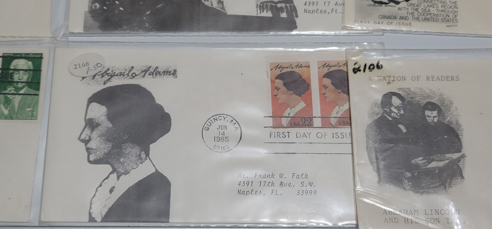Vintage First Day Cover Lot of 16 1959-1987 USPS FDC Collection