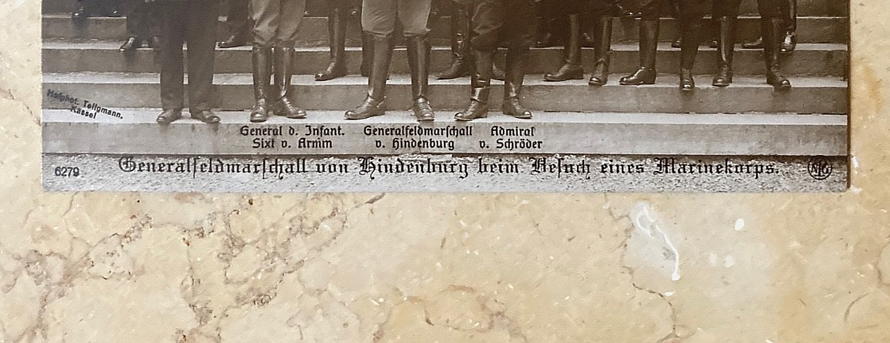 RARE! WW1 GERMAN ARMY COMMAND NAVAL CORPS FLANDERS BRUGES BELGIUM PHOTO POSTCARD