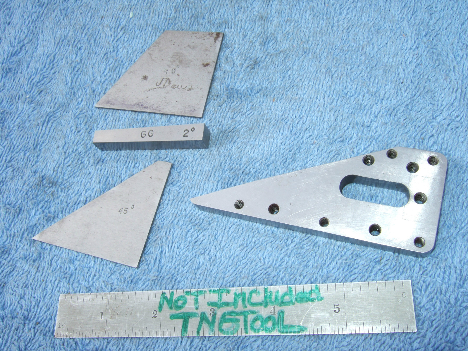 ANGLE BLOCKS (4) VINTAGE TOOLMAKER MACHINIST INSPECTION GRINDING MILL LAY-OUT QA