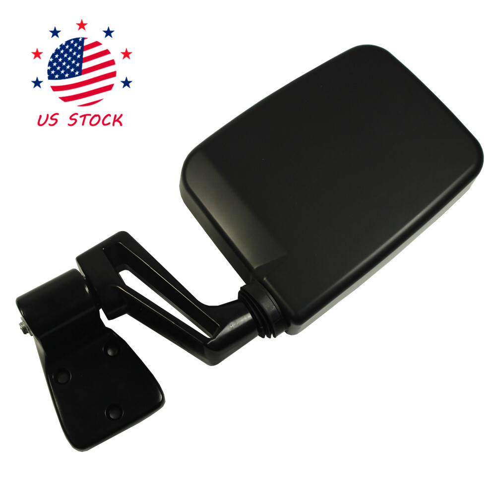 Pair View Door Mirrors Manual Side Set Right Left Black Fits Jeep Wrangler 87-02