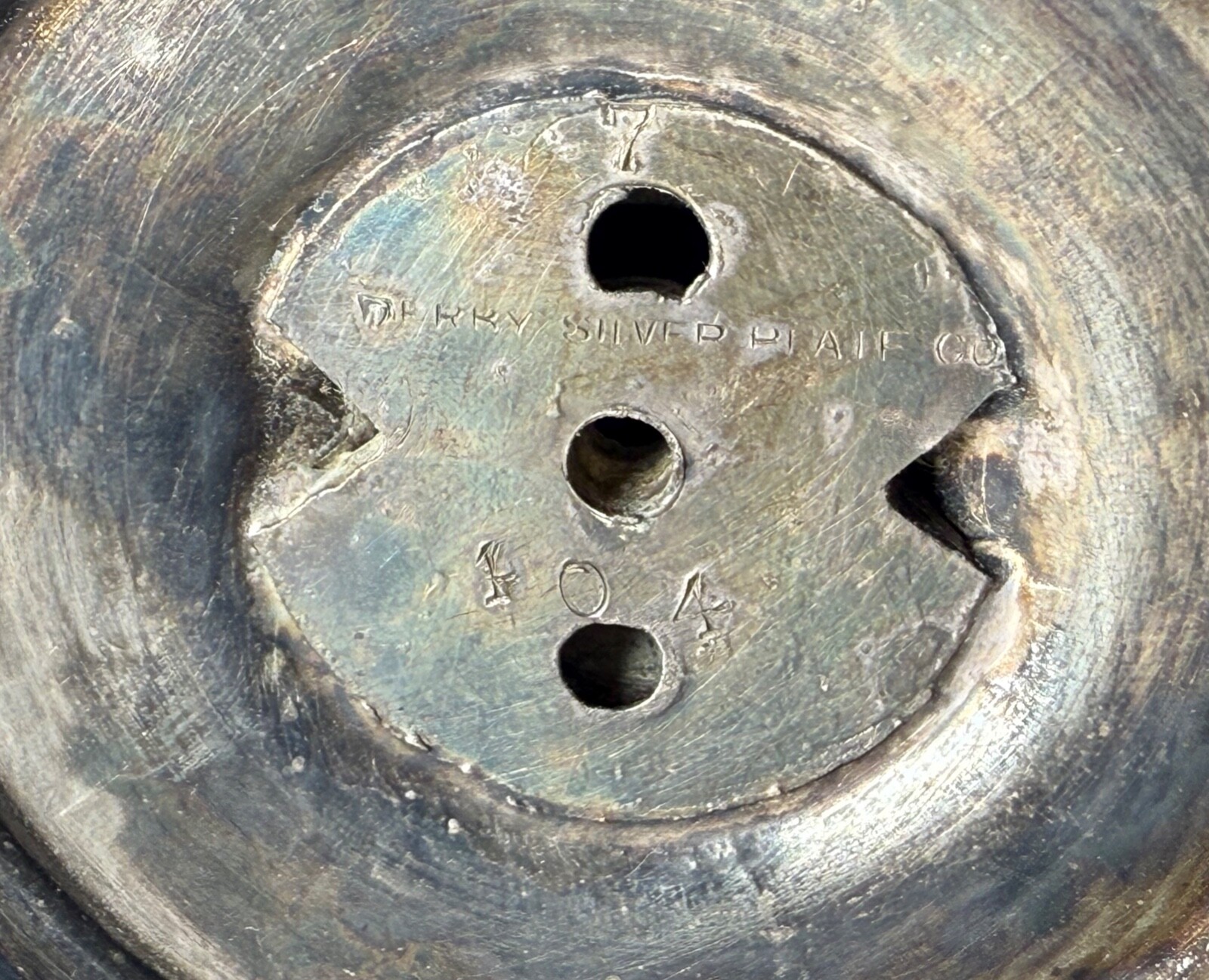 antique 1902-21 silverplate engraved Bethesda ME Church Treasurer trophy award