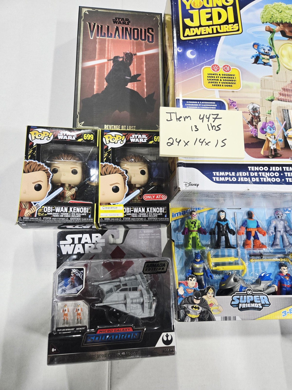 Star Wars Young Jedi LEGO Mos Espa Villainous DC Super Friends Toy Figure Lot