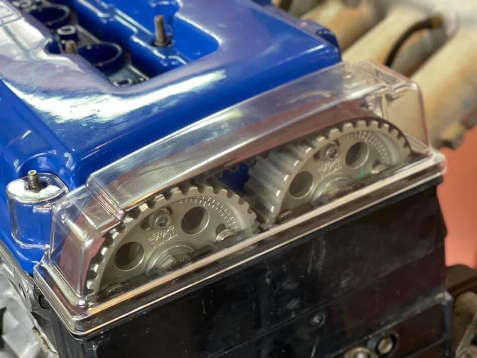 Clear Cam Timing Belt Cover Fit Honda Civic Integra Delsol CR-X B16A B18C