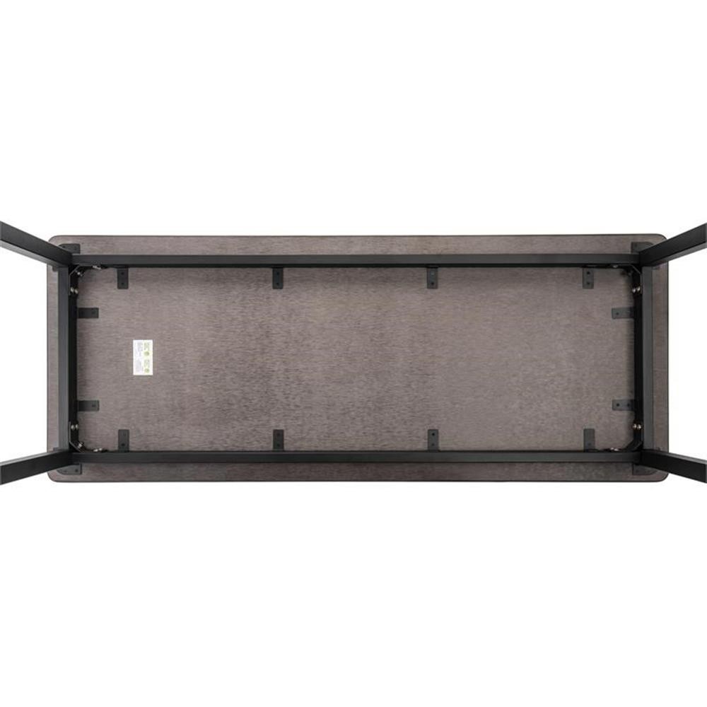 Pemberly Row 24x48" Metal Science Lab Table with HPL Top in Black