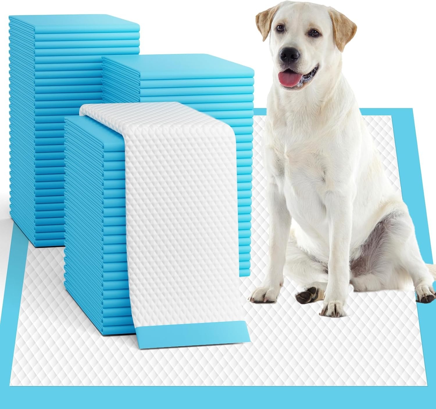 Puppy Pads 100/200 Pack, 23.6"x23.6" Extra Large Dog Pee Pads Super Absorbent
