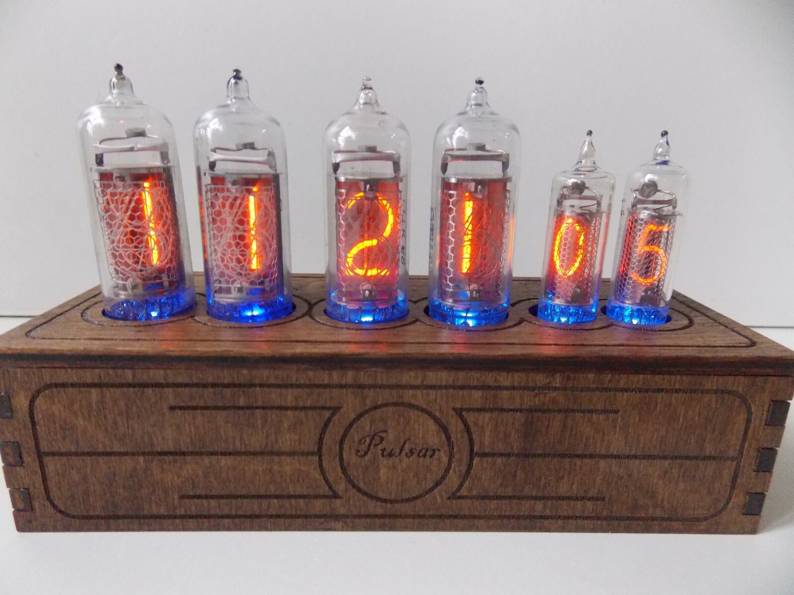 Nixie tube clock IN-14+IN-16 RGB table desk retro old vintage clock for bedroom