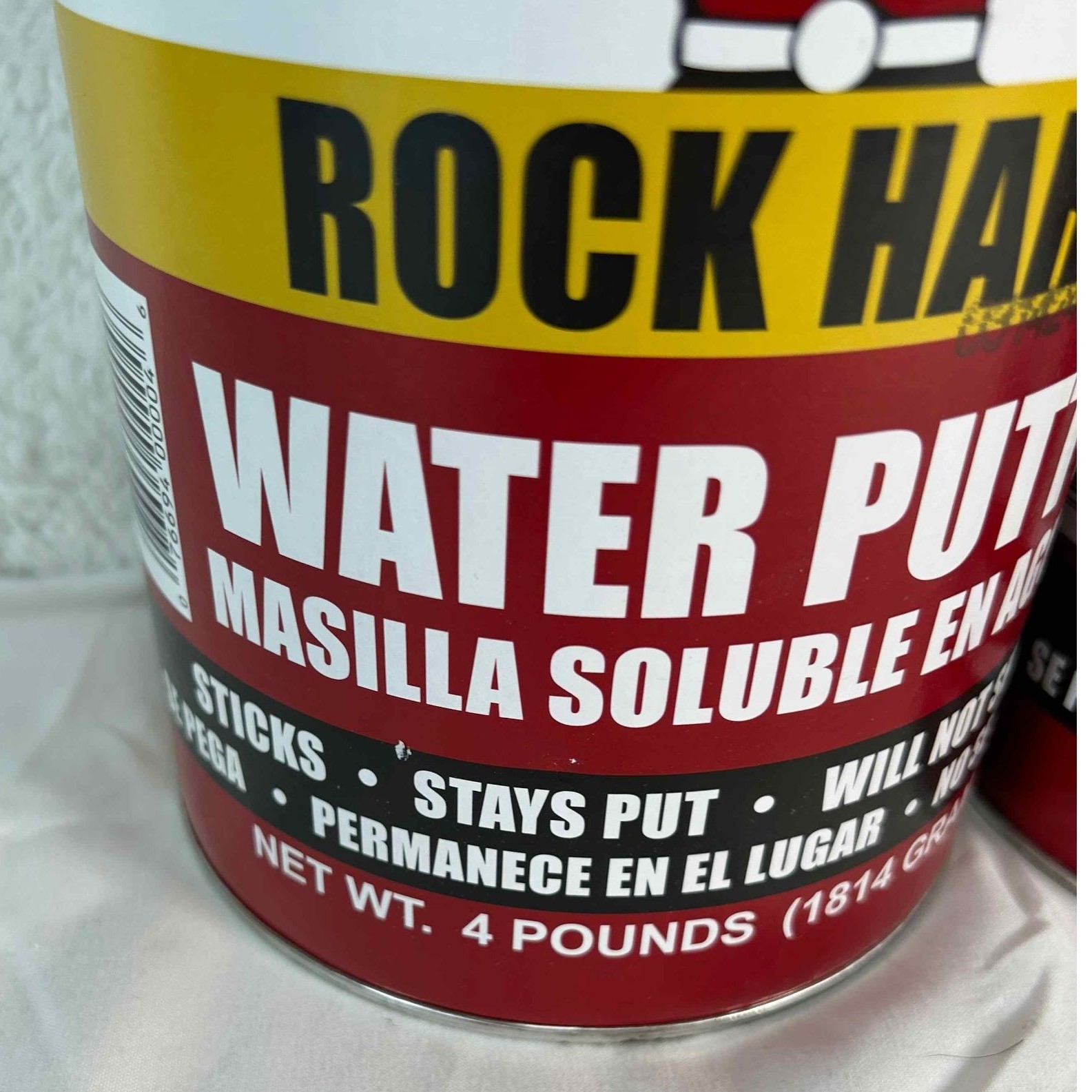 Pack of 2 Durham's Rock Hard Water Putty 4 lb Can Repair Material Woodworking