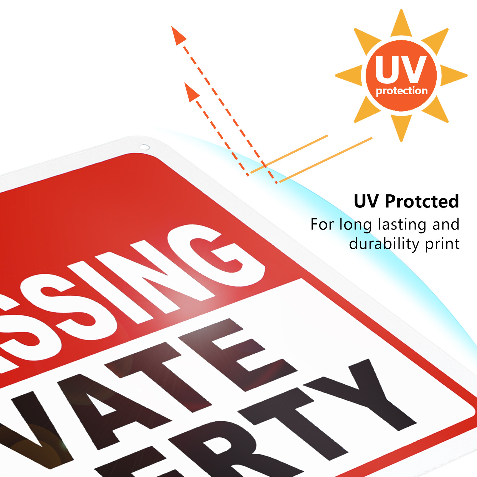 3 Pk No Trespassing 24 Hr Video Surveillance Warning Sign Aluminum UV Protected