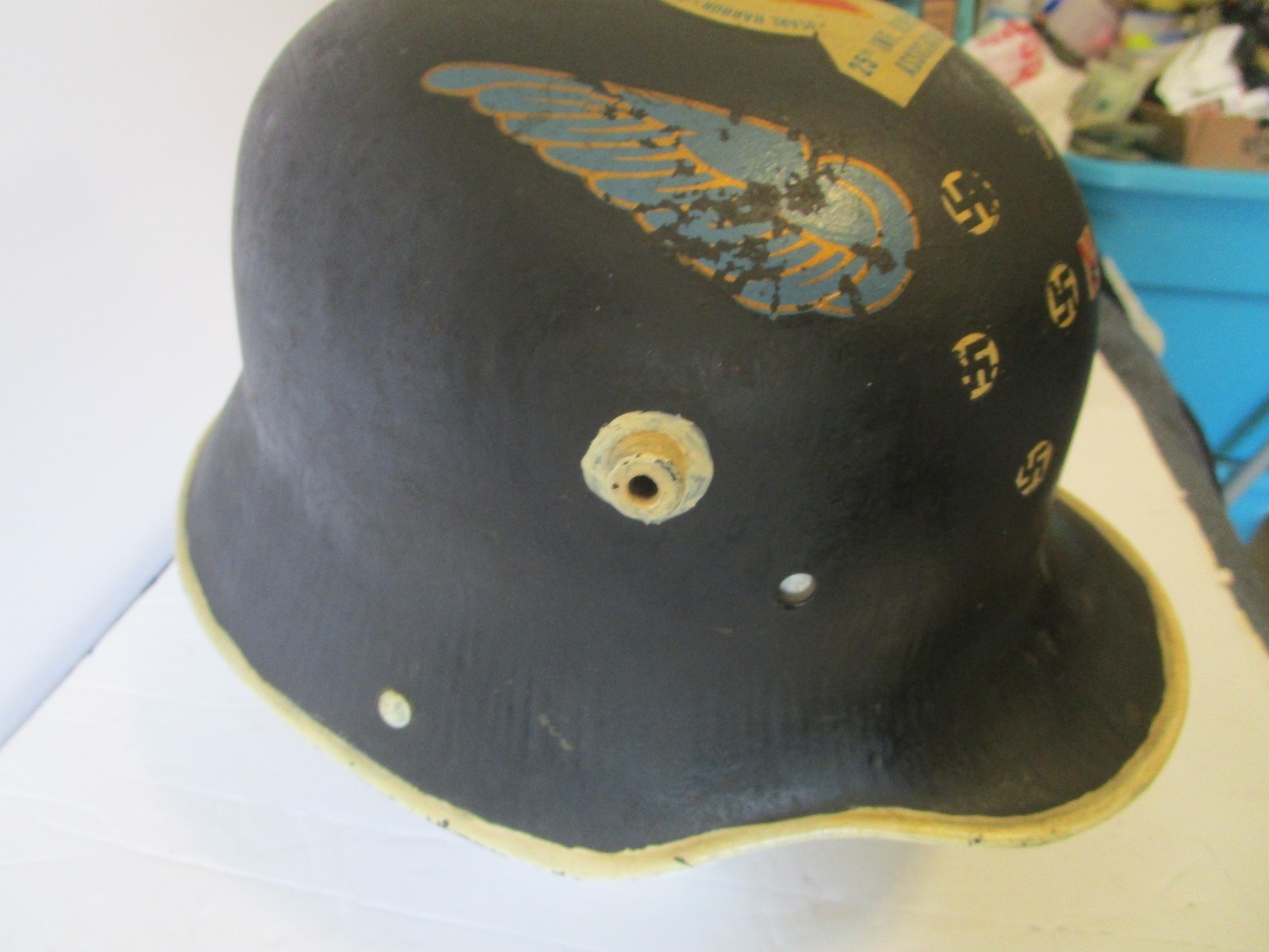 WW2 25th Infantry Souvenir Geman Helmet