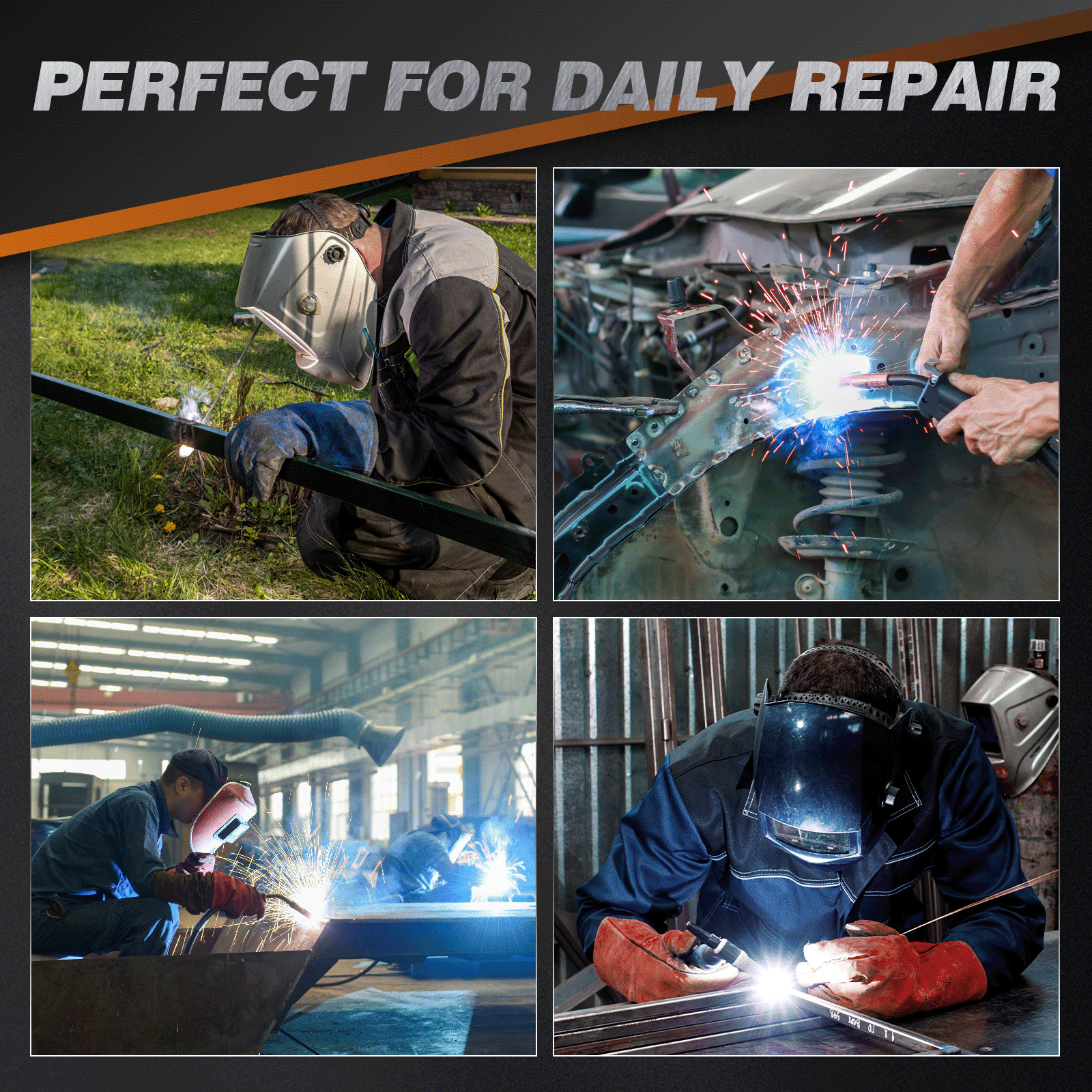 ARCCAPTAIN 160A MIG Welder 4 in 1 Welding Machine Gas MIG, Gasless MIG Flux Core