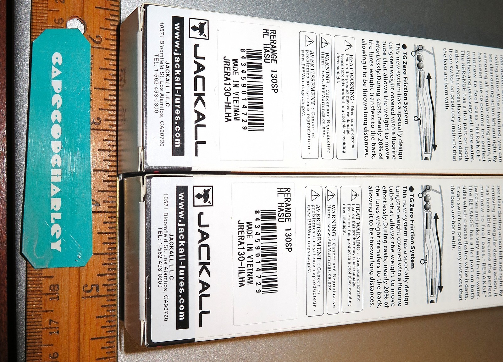 Lot of Two (2) Jackall RERANGE MR Jerk Baits (JRERA130SP-HLHA) NEW