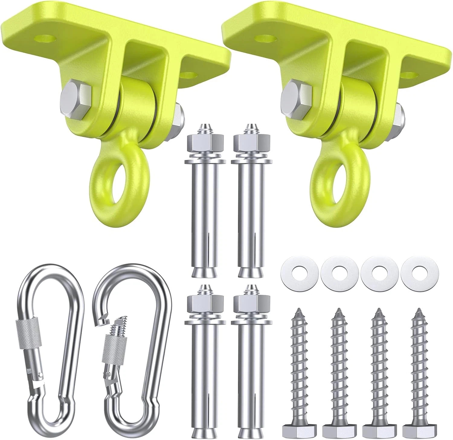 Swing Hangers for Wooden Sets Pack of 2 Heavy Duty Swingset Hardware with Lockin