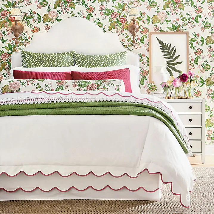 Ballard Designs Emma Scalloped Bed Skirt - No Import Fees