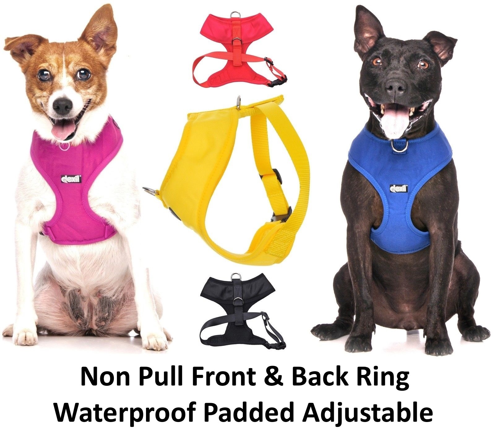 SERVICE DOG Vest Harness Non Pull Front Back Ring Padded Waterproof EX S M L New