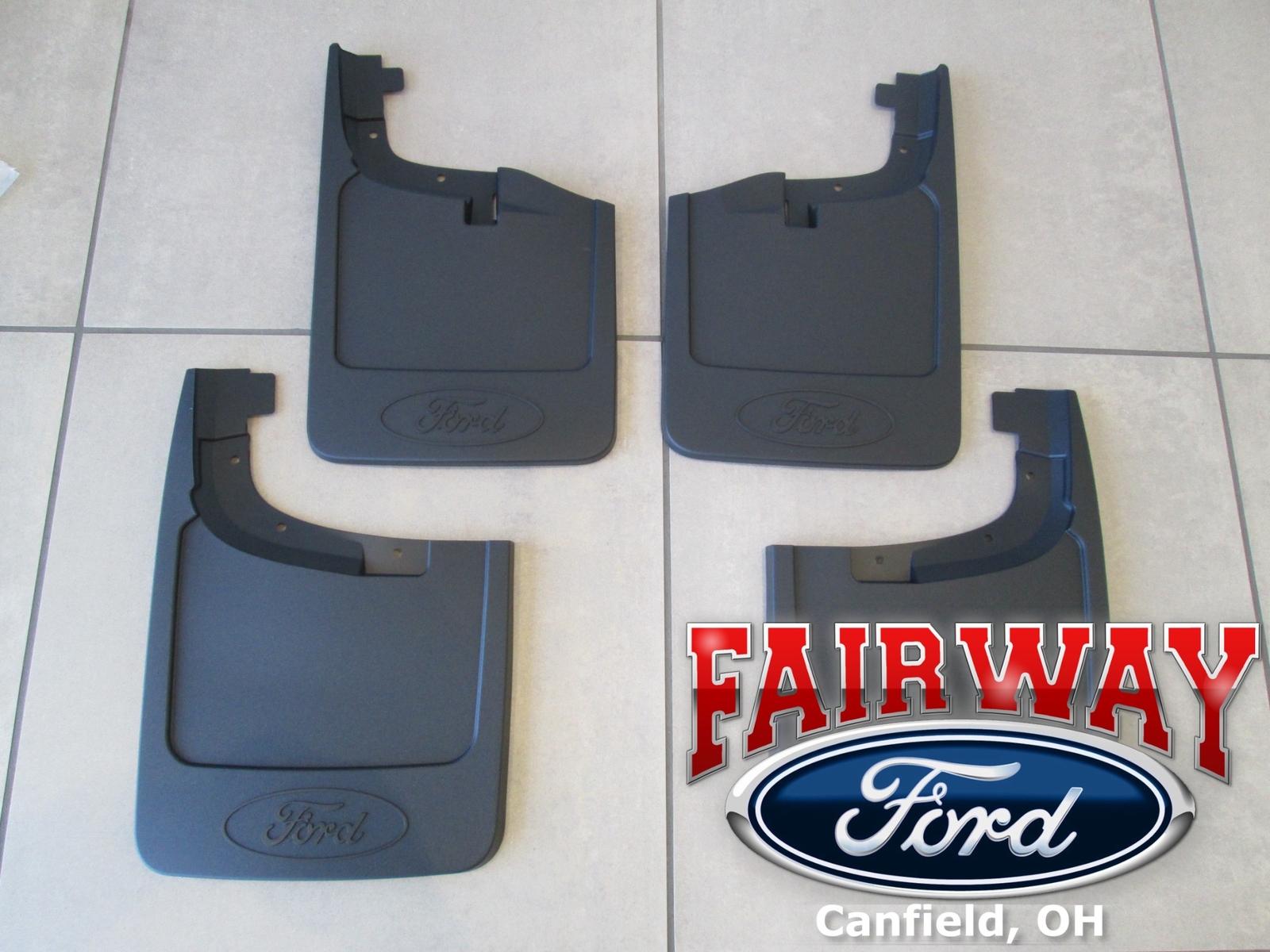 23 thru 26 Super Duty F-250 F-350 OEM Ford Molded Splash Guard Mud Flap Set 4-pc