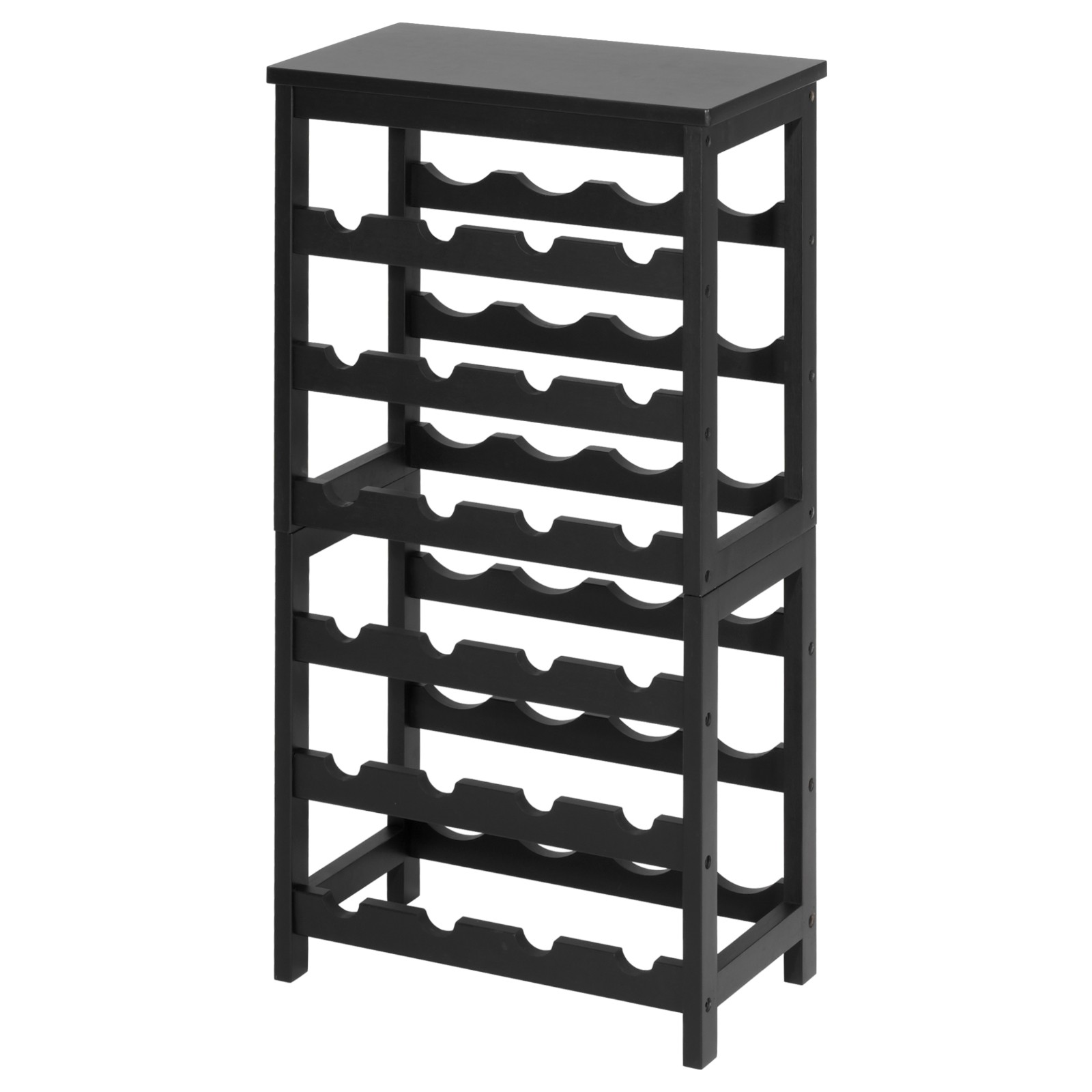 VEVOR 24 Bottle Wine Rack Freestanding Floor Display Storage Shelves 6-Tier