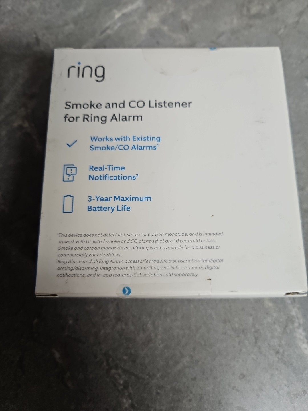 Z-Wave DSK Ring Smoke/CO Listener for Ring Alarm - Sealed