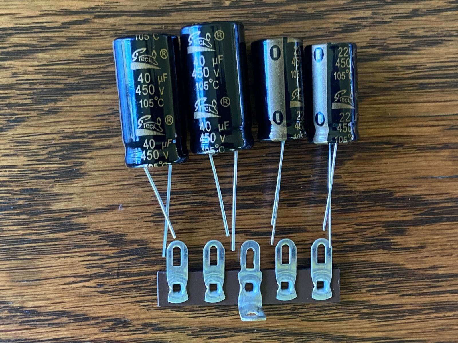 New Replacement Kit for 40 + 40 + 20 + 20 uf 450v Quad Can Capacitor