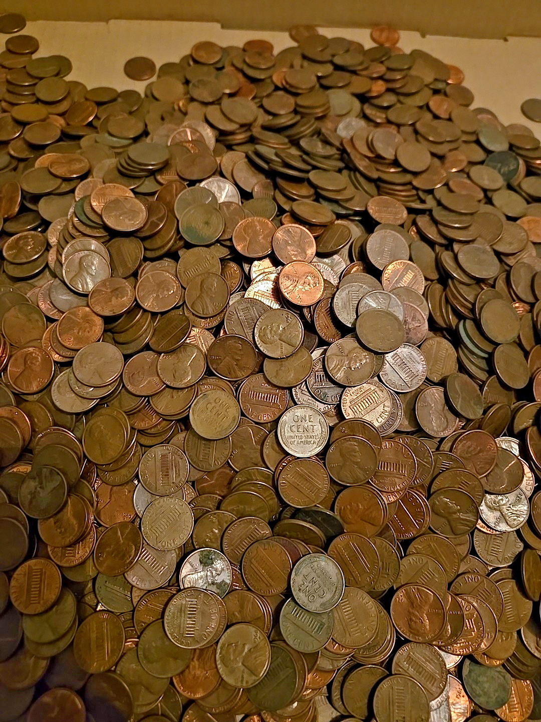 500 Pre 1982 Copper Pennies, over 3 POUNDS, 95% Copper, Unsorted and Wheats also