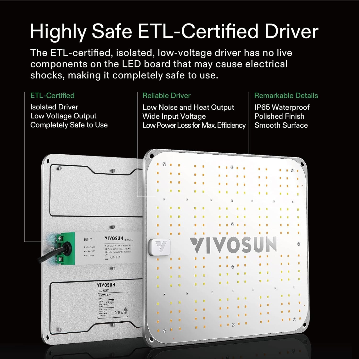 VIVOSUN 2X2ft Indoor Grow Tent & VS1000SE LED Grow Light & 4" Inline Duct Fan