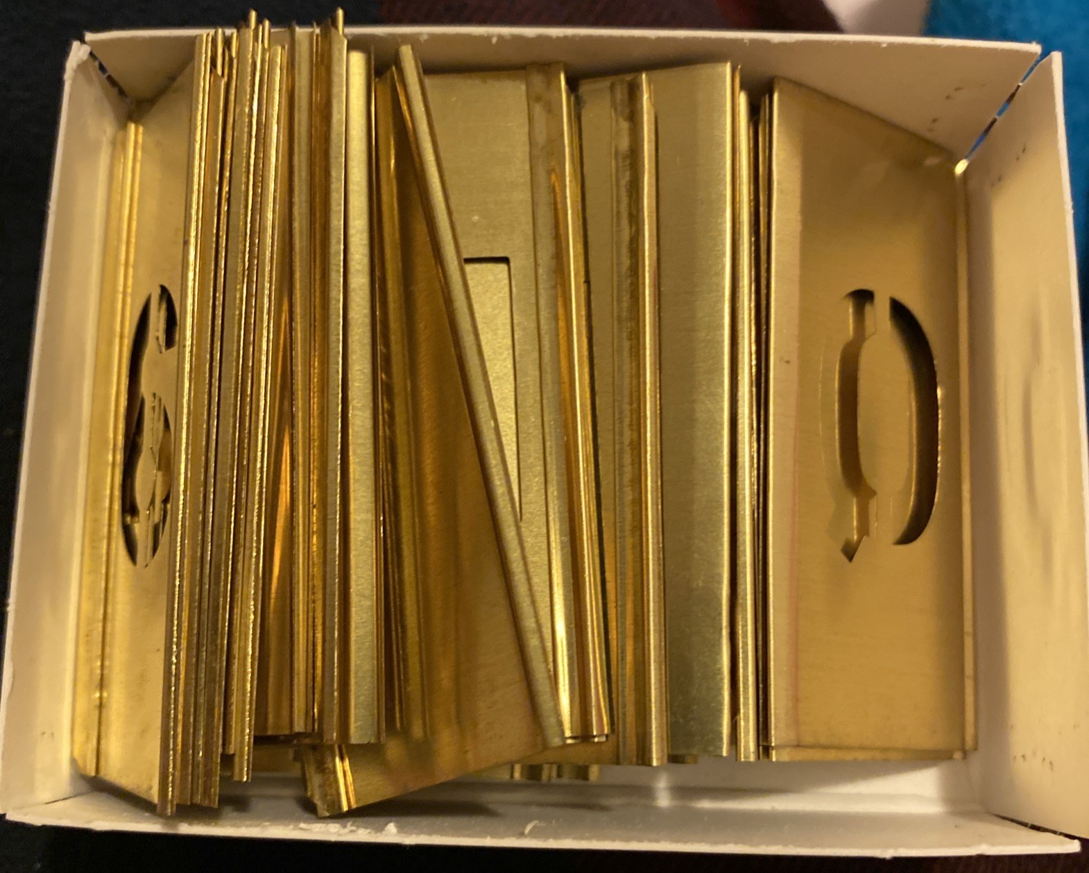 C.H. Hanson Brass Interlocking Stencil Number Set 1/2 Inch