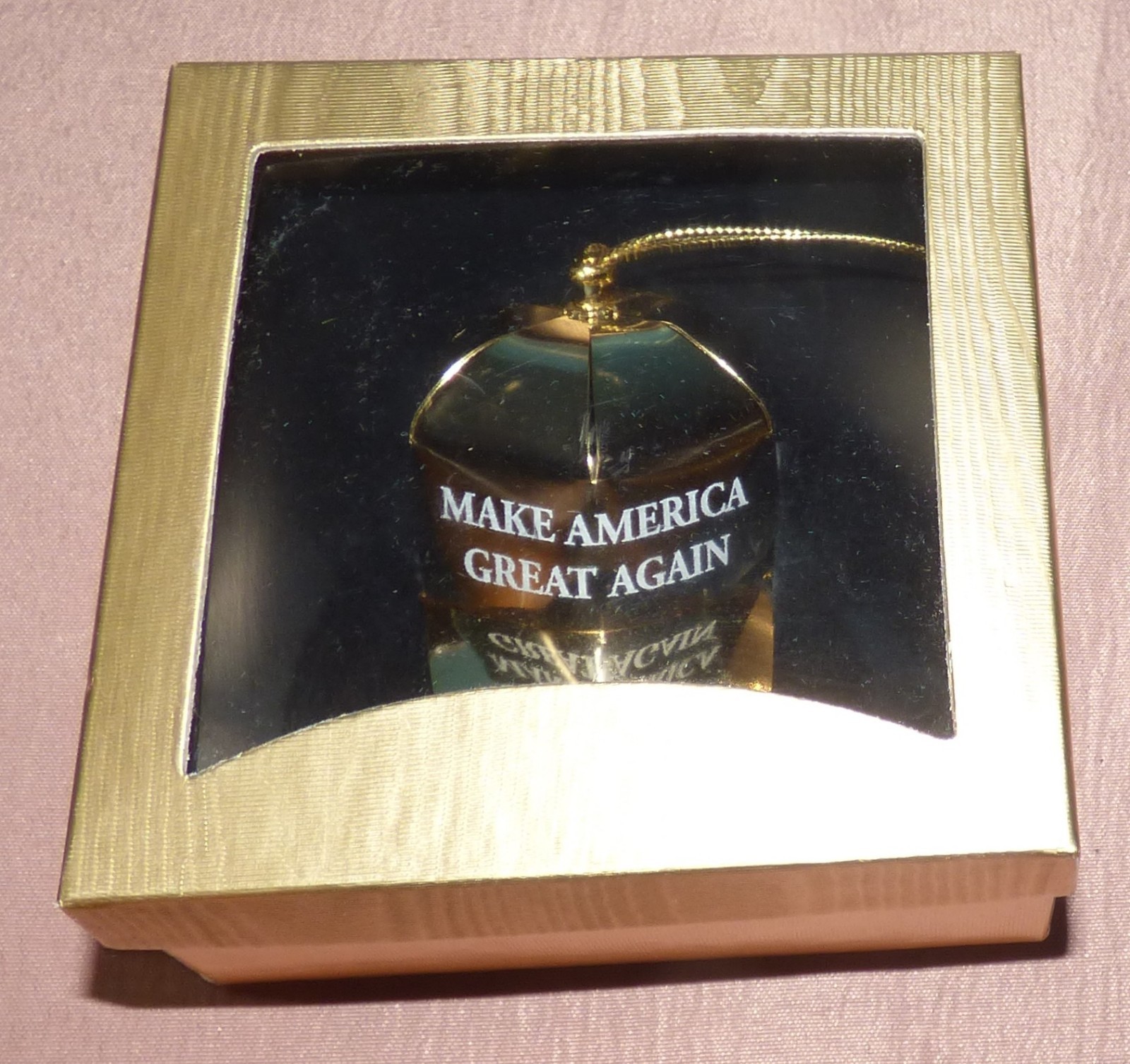 2024 Donald Trump Gold MAGA Hat Christmas Ornament  45-47