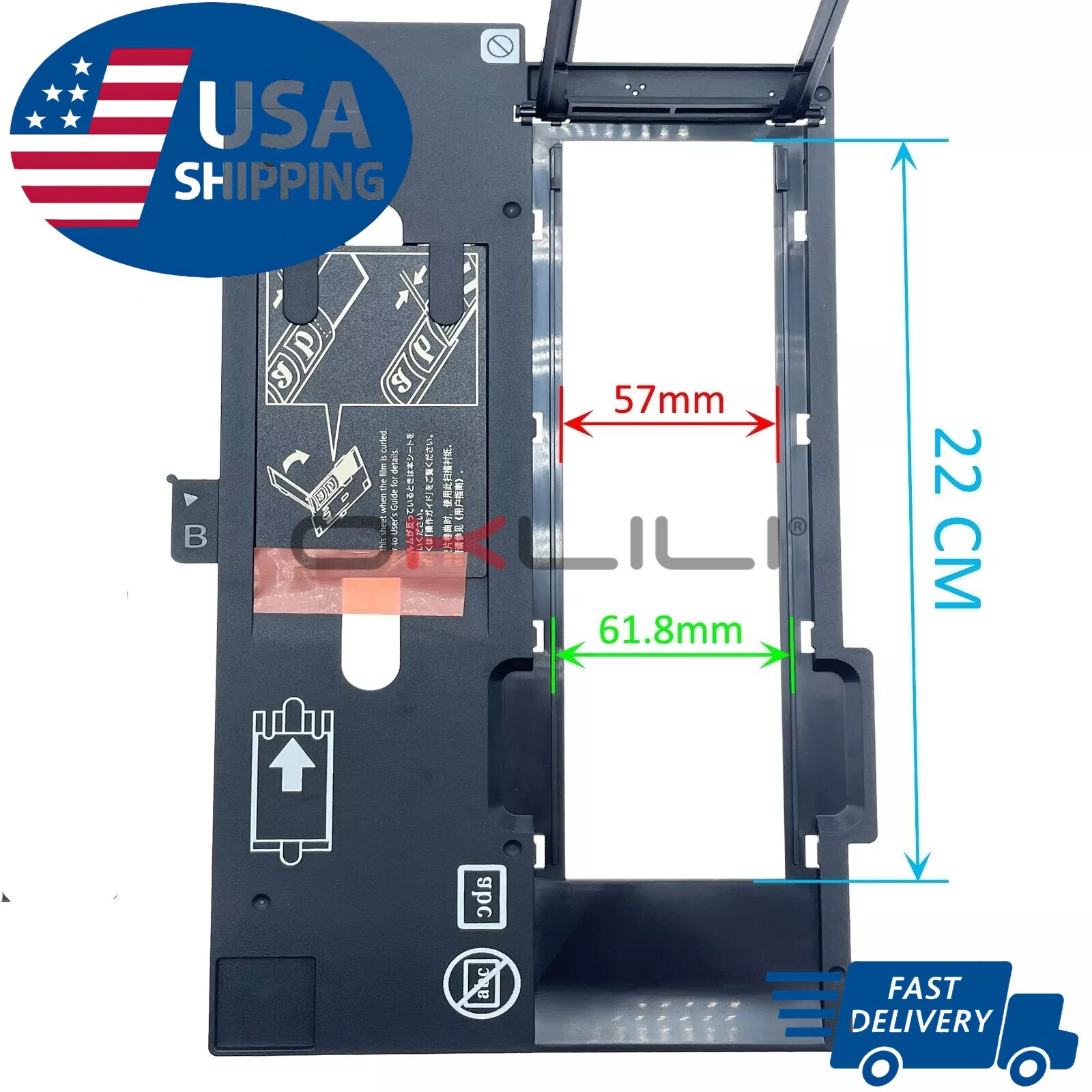60mm Scanning Photo Negative 120 Film Holder for Epson Perfection V500 V550 V600