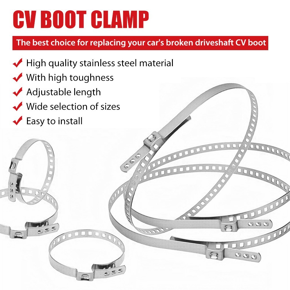 CV Joint Axle Boot Clamp Pliers Tool w/12 Crimp Bands Replace For Auto / ATV US