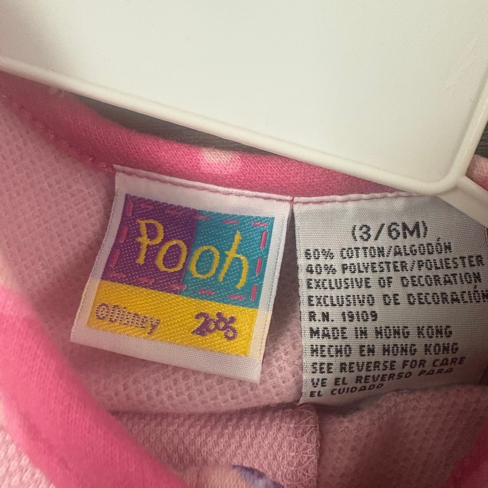 Disney Pooh 6/9 M Baby Romper – Pink Floral Y2K Footed Outfit